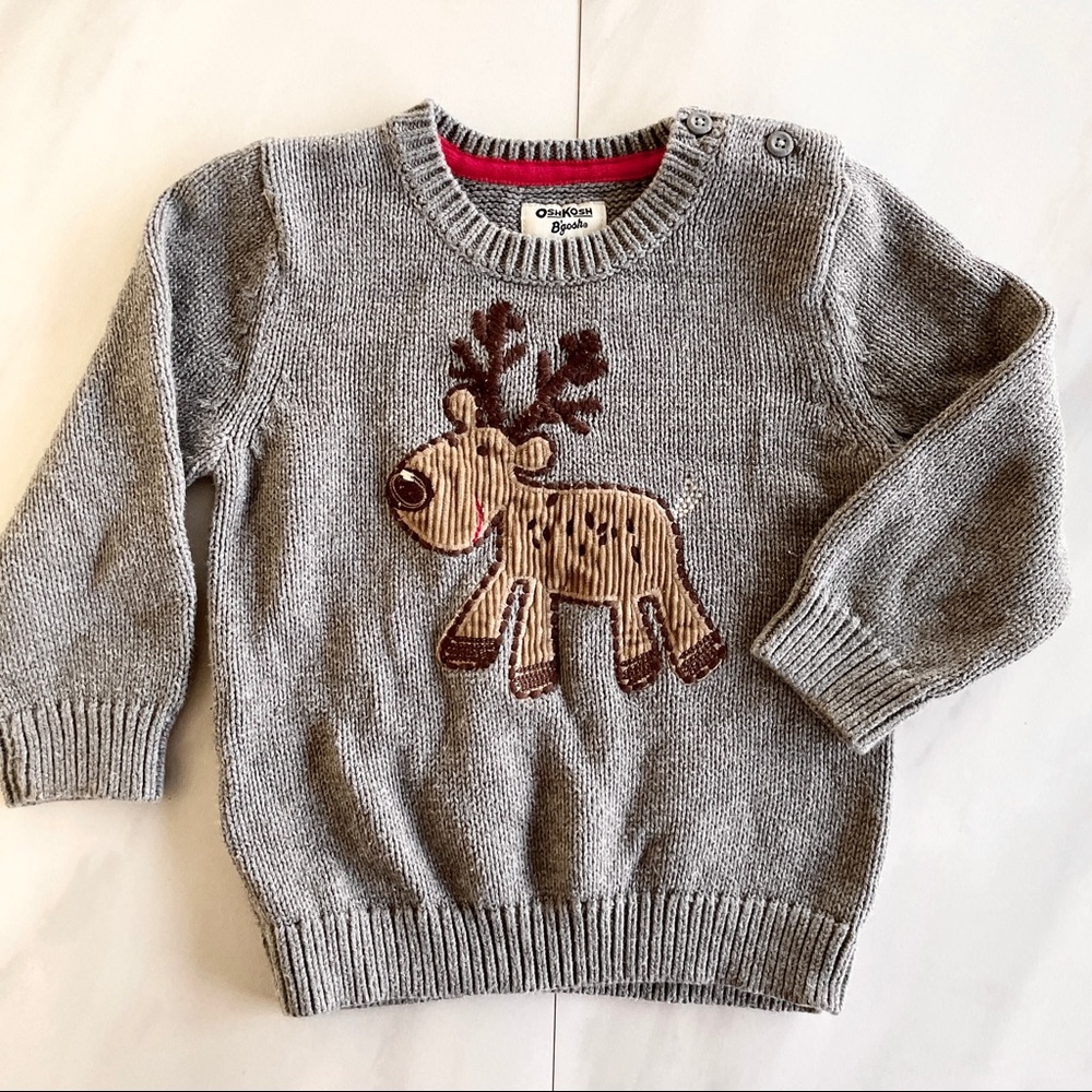 OshKosh B’Gosh cotton deer/buck sweater 24 mo
